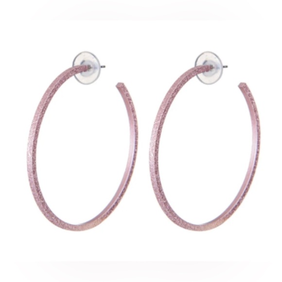Strawberry Metallic Erin Hoop Earrings NEW!!! - Picture 1 of 2